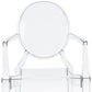 Clear Acrylic King Louis Back Dining Arm Chair