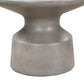 24" Gray Concrete Round Coffee Table
