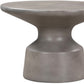 24" Gray Concrete Round Coffee Table