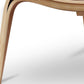 36" White and Brown Faux Leather Lounge Chair