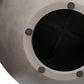 48" Brown And Gray Solid Wood And Concrete Round Coffee Table