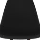 28" Black And Brown Heavy Duty Plastic And Solid Wood Counter Height Bar Chair