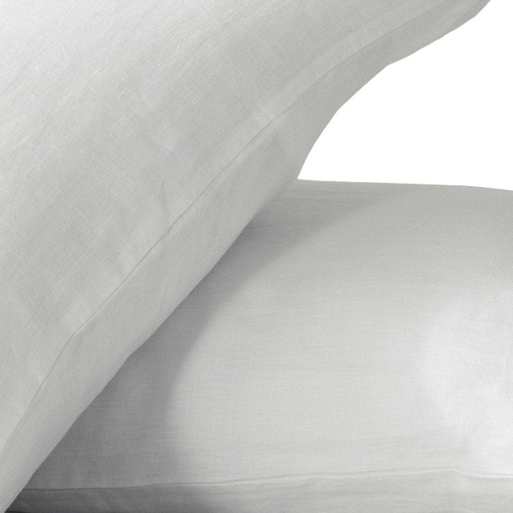Set of Two Cloud Linen Standard Pillowcases