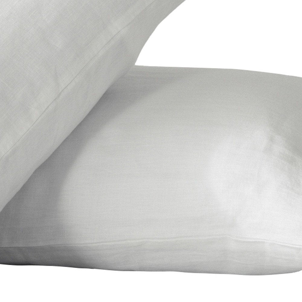 Set of Two Cloud Linen Standard Pillowcases
