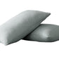 Set of Two Light Gray Linen King Pillowcases