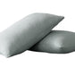 Set of Two Light Gray Linen Pillowcases