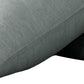 Set of Two Light Gray Linen King Pillowcases