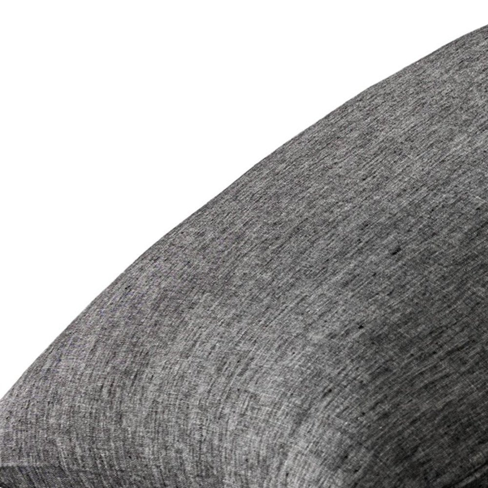 Set of Two Light Gray Linen Pillowcases