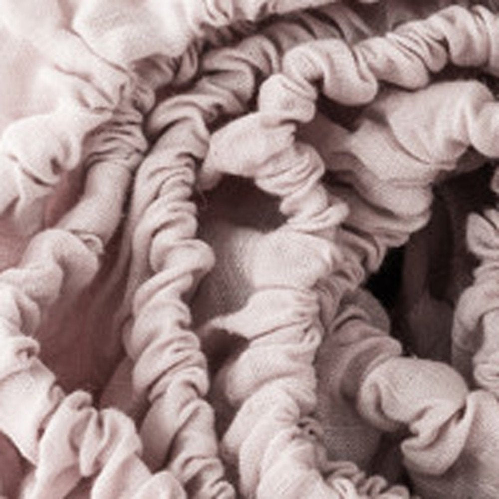 Light Pink Linen Twin Fitted Sheet