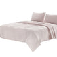 Four Piece Light Pink Linen Full Double Sheet Set