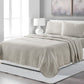 Four Piece Blue Linen King Sheet Set