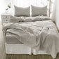 Four Piece Slate Gray Linen Sheet Set