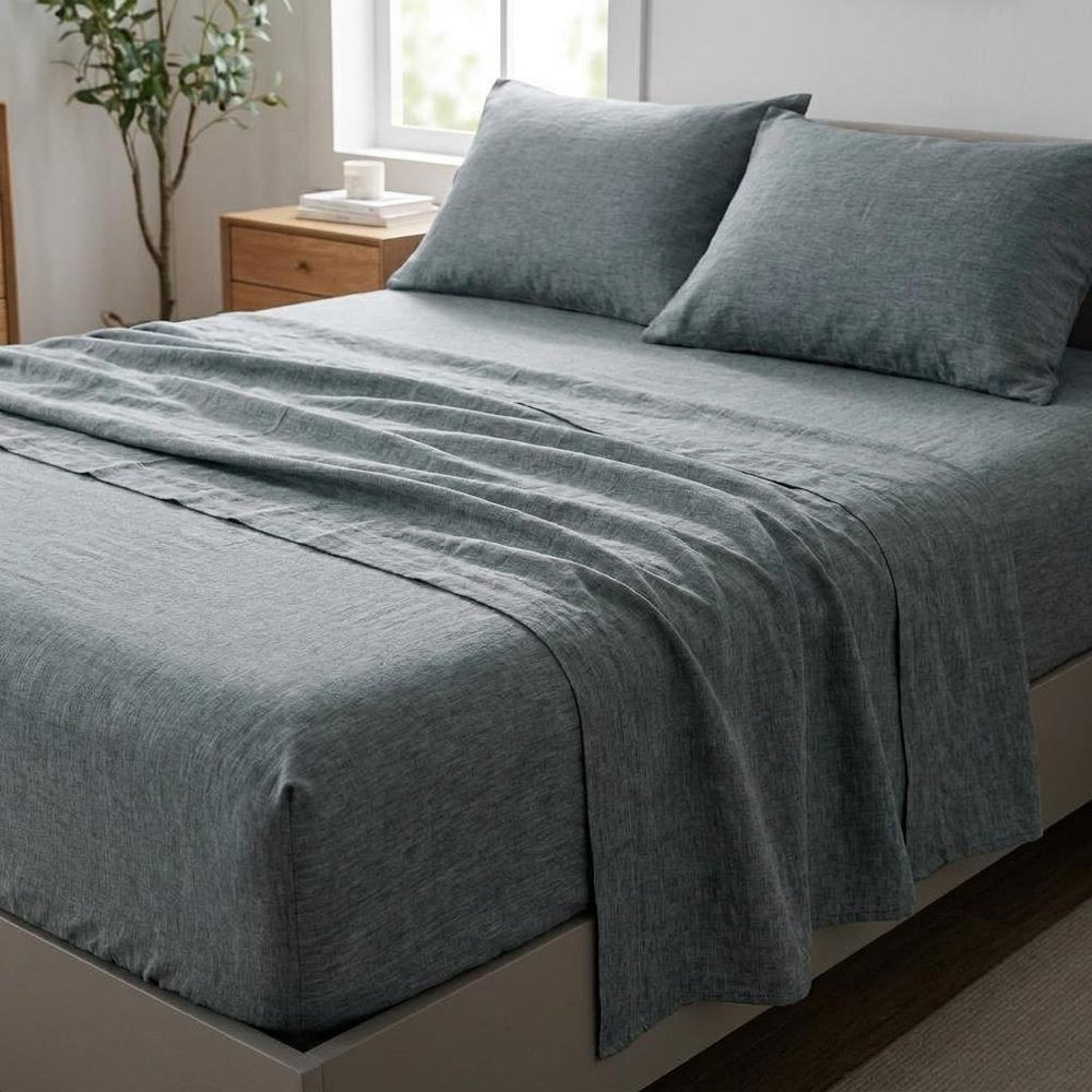 Four Piece Cloud Linen Twin Sheet Set