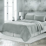 Four Piece Blue Linen Twin Sheet Set
