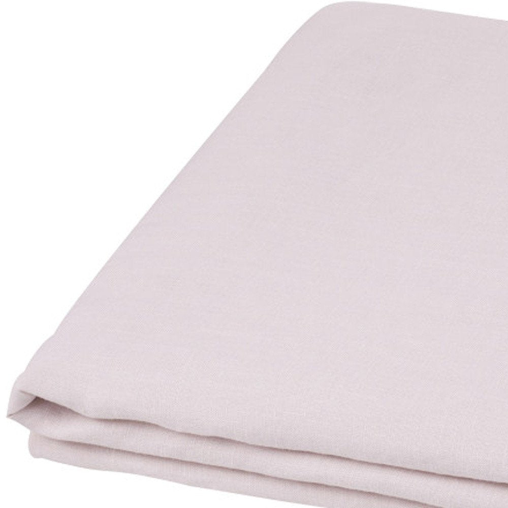 Light Pink Linen King Flat Sheet