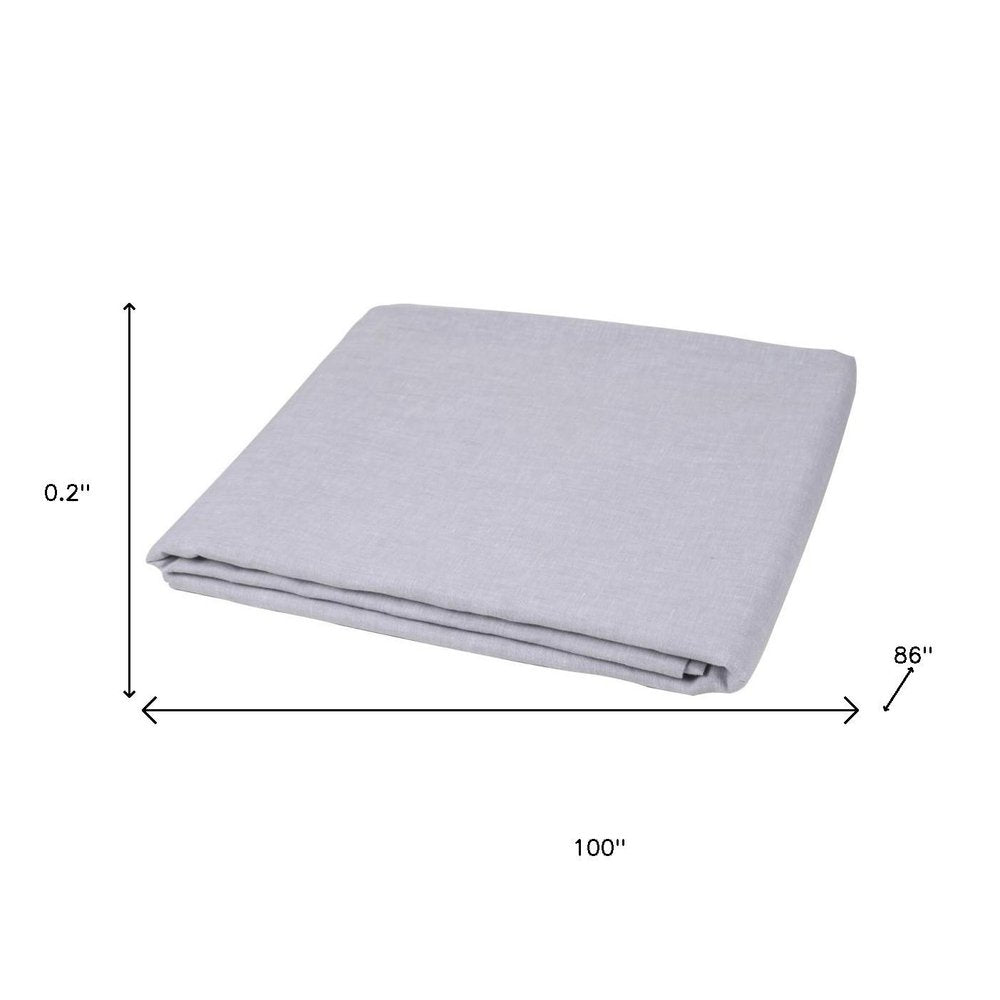 Light Pink Linen Twin Flat Sheet