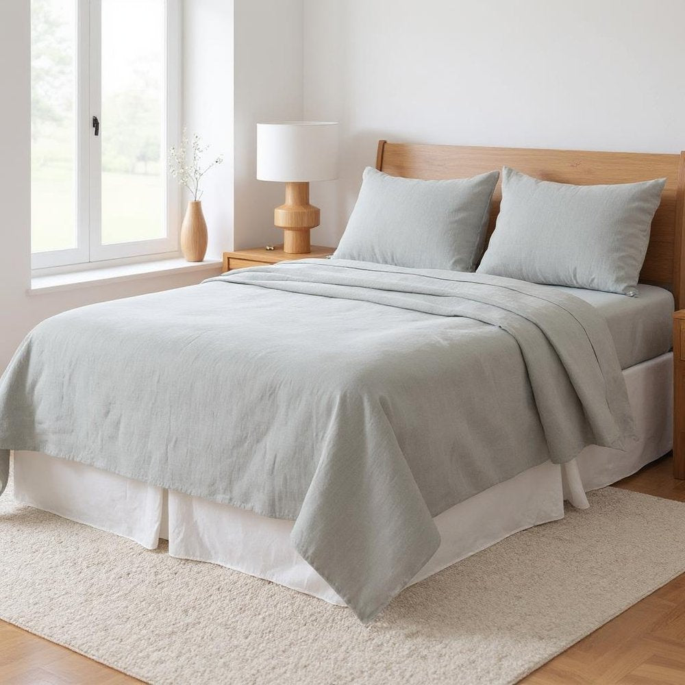 Cloud Linen Twin Flat Sheet