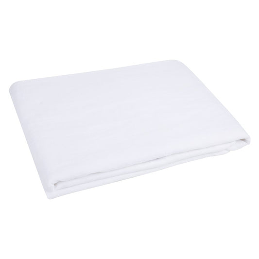 White Linen King Flat Sheet