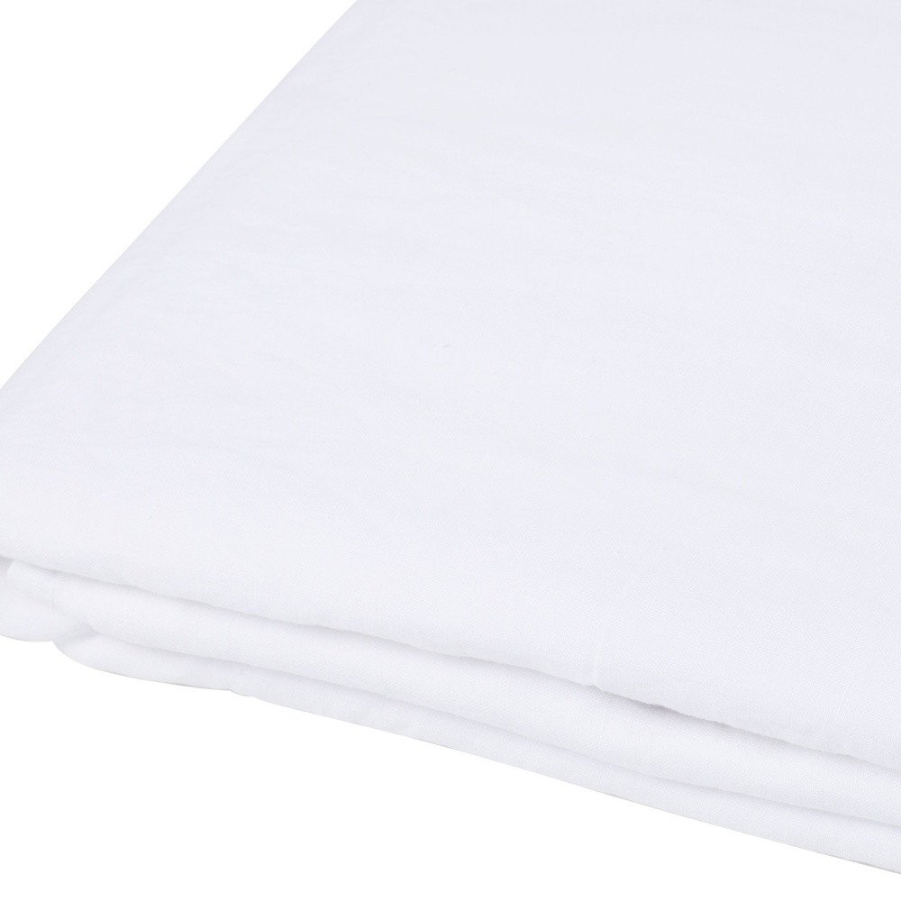 White Linen King Flat Sheet