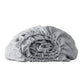 Light Gray Linen Twin Fitted Sheet