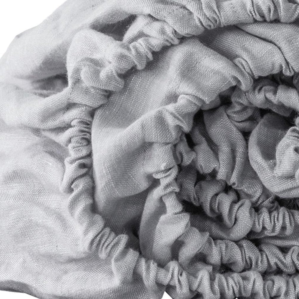 Light Pink Linen Twin Fitted Sheet