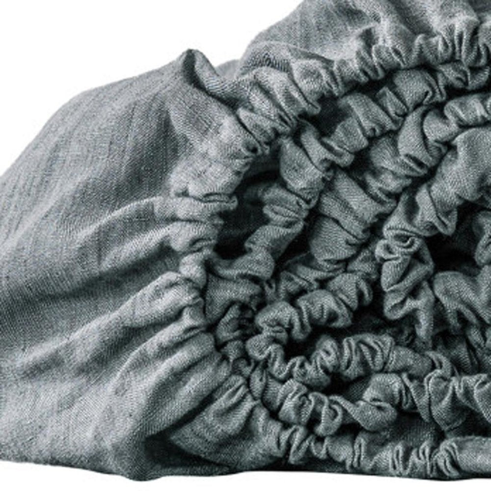 Light Pink Linen Twin Fitted Sheet