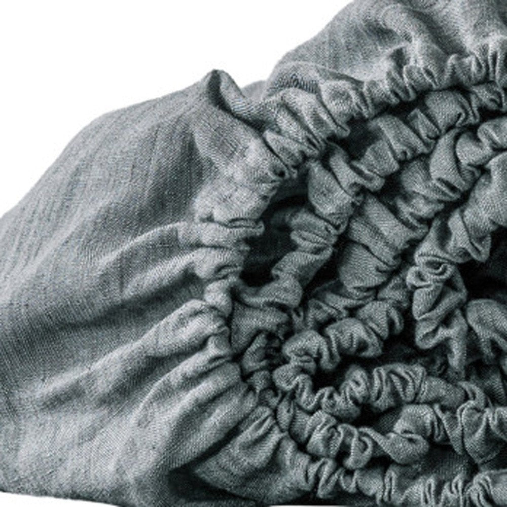 Light Pink Linen Twin Fitted Sheet