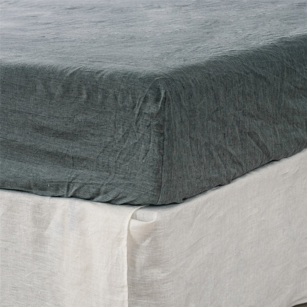 Ivory Linen Queen Fitted sheet