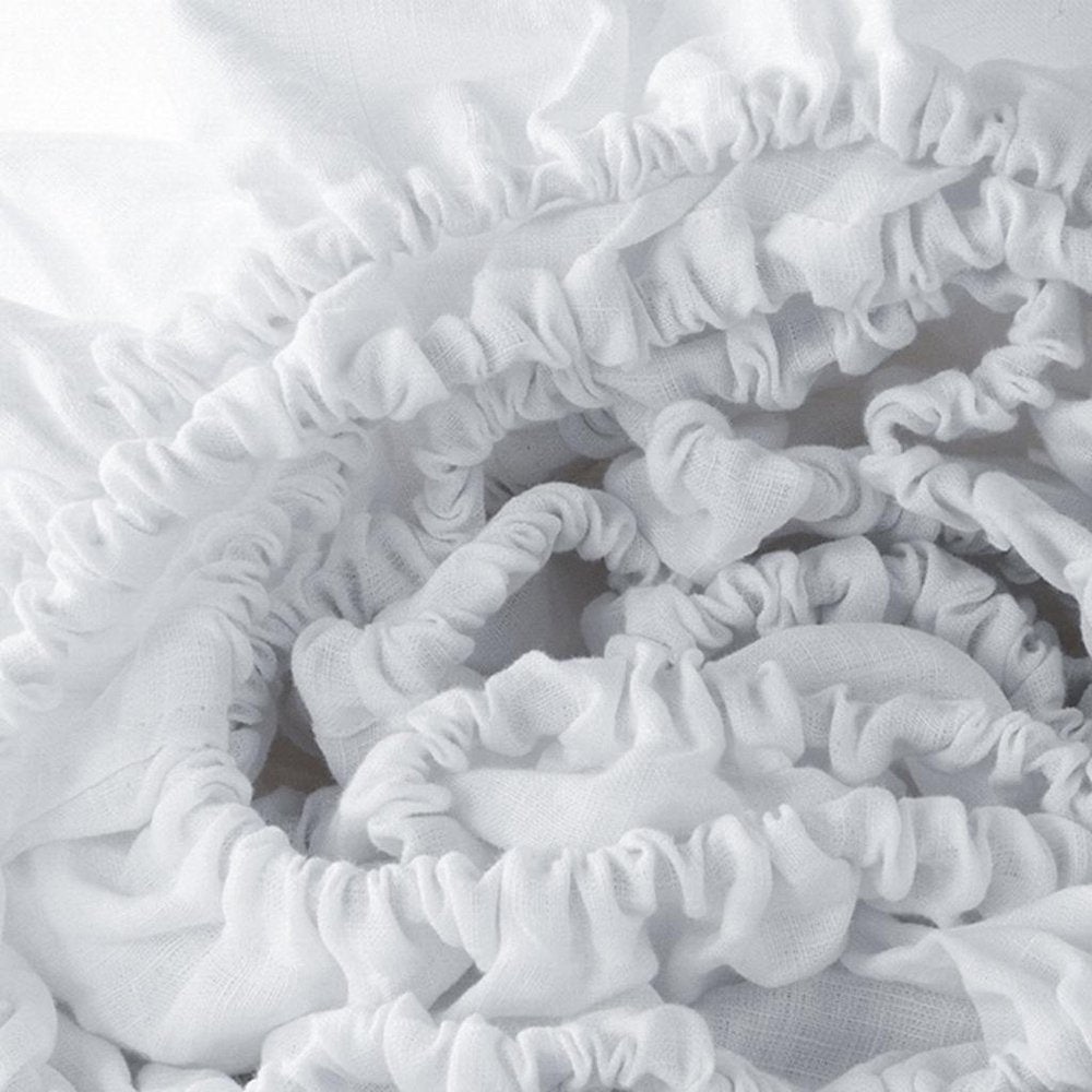 Light Pink Linen Twin Fitted Sheet