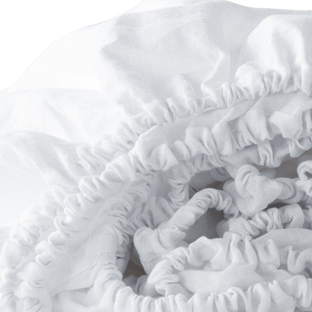 White Linen King Fitted sheet