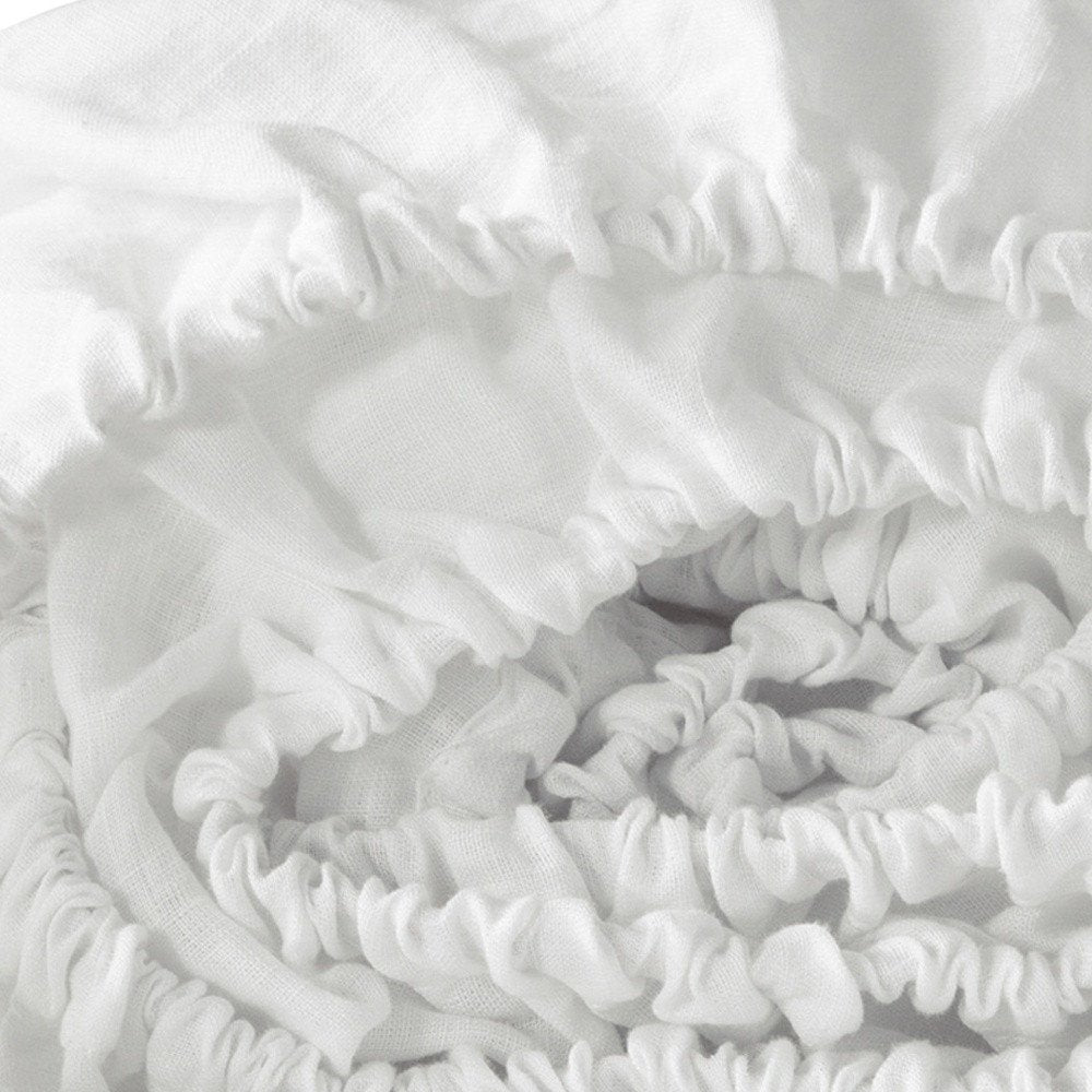 Light Pink Linen King Fitted Sheet