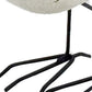 Set of Three Black and White Fabric Bird Statue Tabletop Sculpture