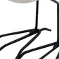 Set of Three Black and White Fabric Bird Statue Tabletop Sculpture