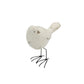 Set of Three Black and White Fabric Bird Statue Tabletop Sculpture