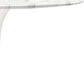 32" White Rounded Marble And Metal Pedestal Base Dining Table