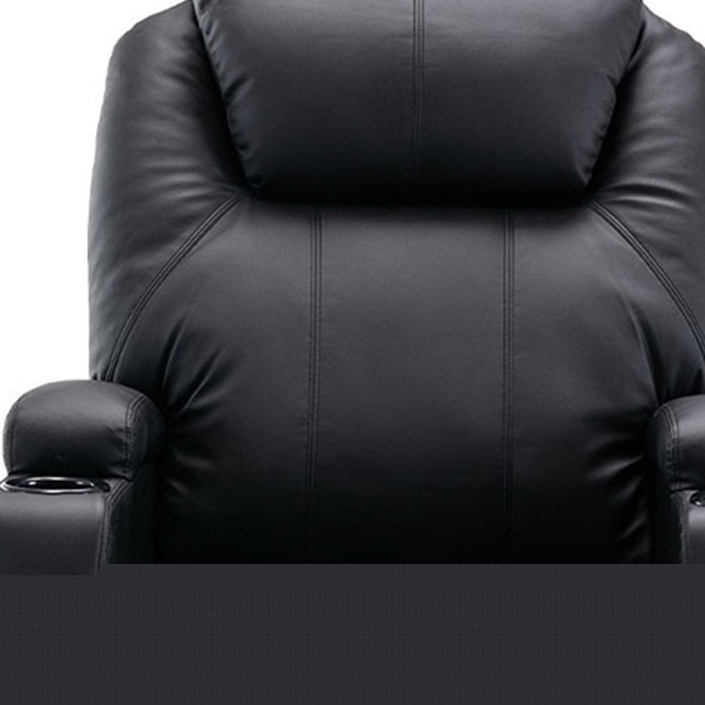 33" Black Power Heated Massage Lift Assist Recliner