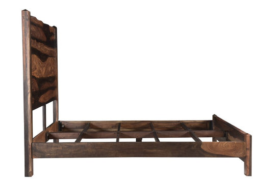 Walnut Live Edge Solid Wood King Bed Frame