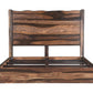 Walnut Live Edge Solid Wood King Bed Frame