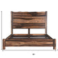 Walnut Live Edge Solid Wood King Bed Frame
