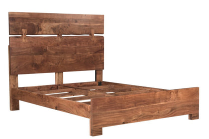 Chestnut Live Edge Solid Wood Queen Bed Frame