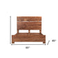 Chestnut Live Edge Solid Wood Queen Bed Frame