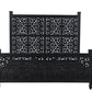 Carved Solid Wood King Black Bed