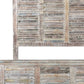 Shutter Solid Wood King Gray Bed