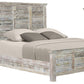 Shutter Solid Wood King Gray Bed