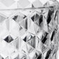 Set of Four Clear Diamond Acrylic Stemmed All Purpose Wine Glass