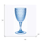 Set of Four Pink Diamond Acrylic Stemmed All Purpose Wine Glass