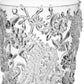 Set of Four Clear Paisley Acrylic Stemmed All Purpose Wine Glass