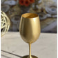 Set of Four Gold Acrylic Stemmed All Purpose Wine Glass