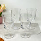 Set of Four Clear Acrylic Stemmed All Purpose Wine Glass