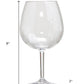 Set of Four Clear Tritan Plastic Stemmed All Purpose Wine Glass